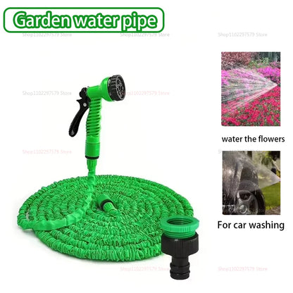 Retractable Magic Hose High Pressure Car Wash Water Gun Garden