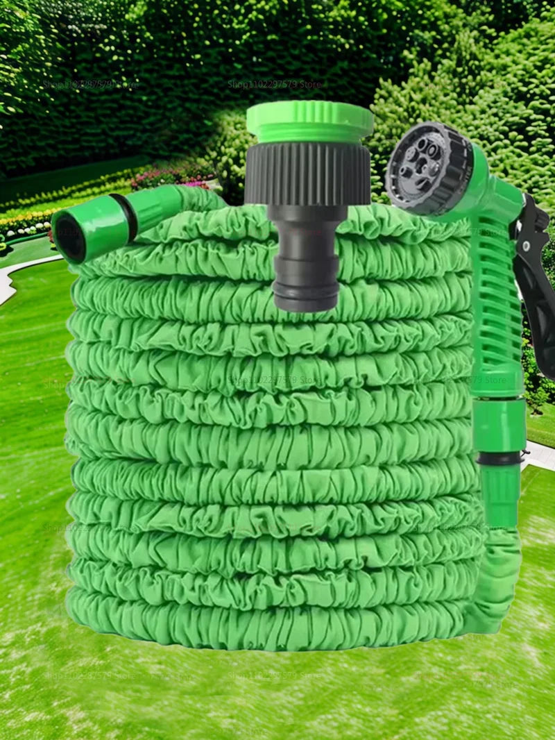 Retractable Magic Hose High Pressure Car Wash Water Gun Garden
