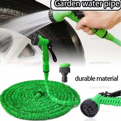 Retractable Magic Hose High Pressure Car Wash Water Gun Garden
