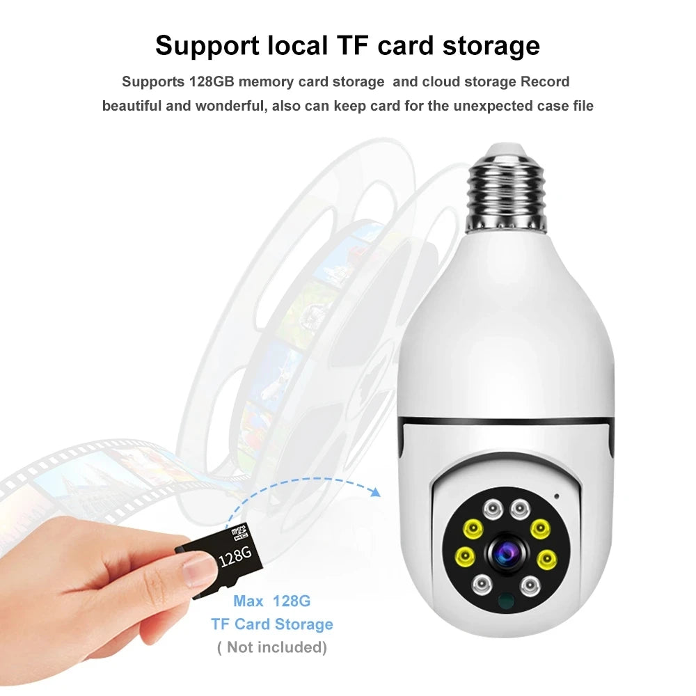 Yoosee WiFi Light Bulb Security Camera – 1080P Indoor Smart Surveillance with Motion Detection & Two-Way Audio