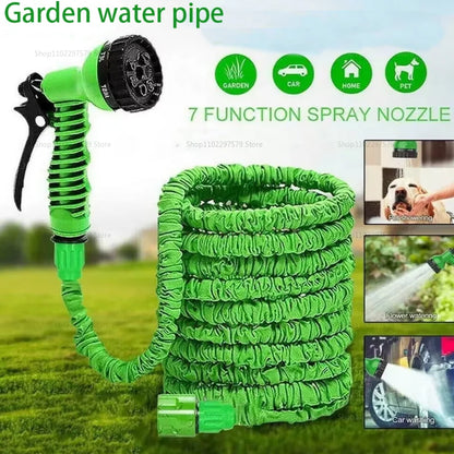 Retractable Magic Hose High Pressure Car Wash Water Gun Garden