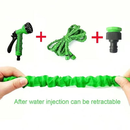 Retractable Magic Hose High Pressure Car Wash Water Gun Garden