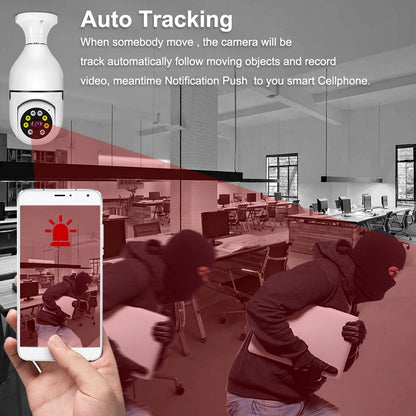 Yoosee WiFi Light Bulb Security Camera – 1080P Indoor Smart Surveillance with Motion Detection & Two-Way Audio