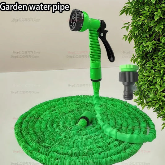 Retractable Magic Hose High Pressure Car Wash Water Gun Garden